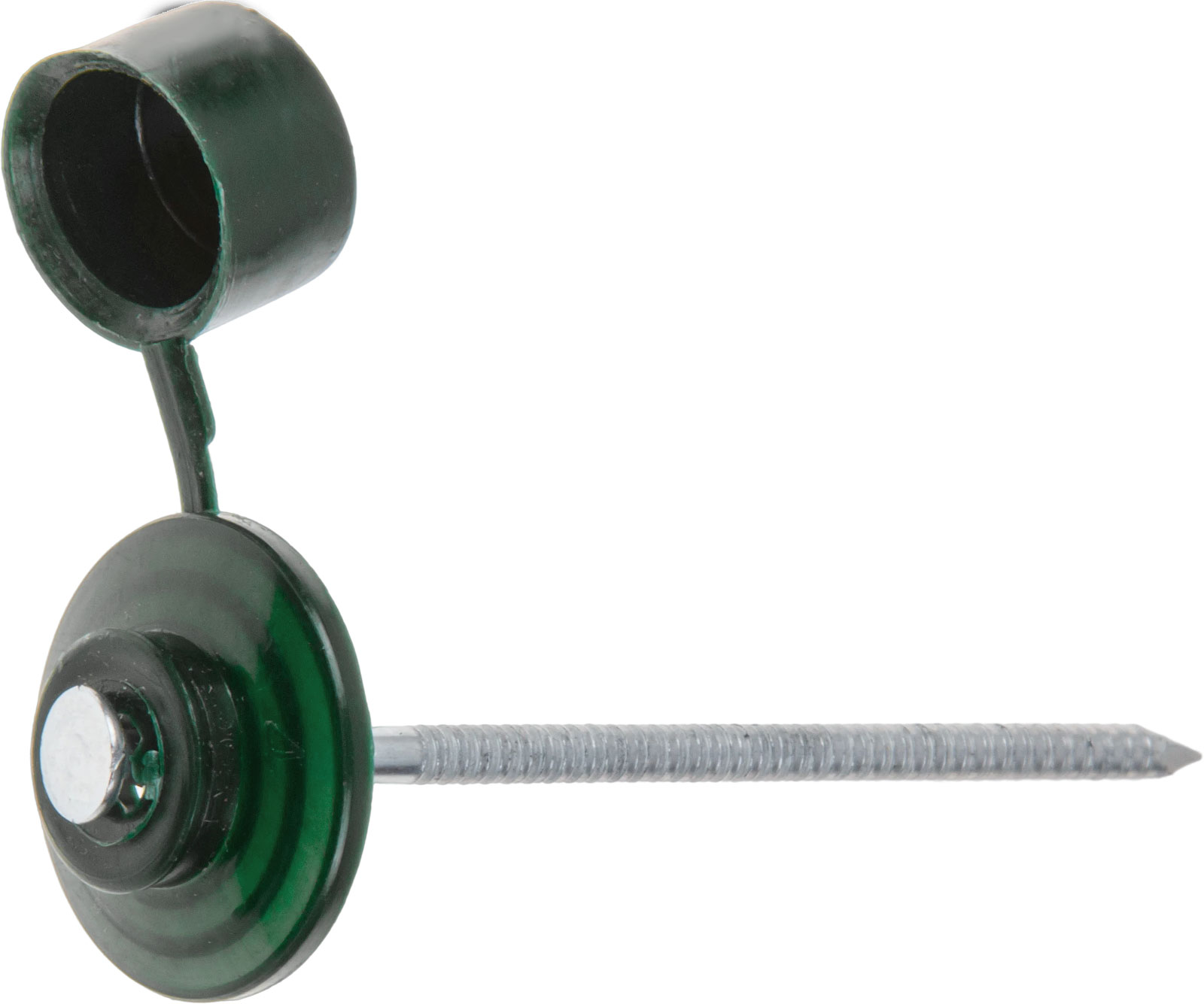 Гвоздь кровельный 2.8х70 мм с пласт. шляпкой, зеленый (100 шт в пласт. конт.) STARFIX