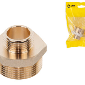 Ниппель ред. 1 1/4" нар. х 3/4" нар., AV Engineering (инд. упак.)