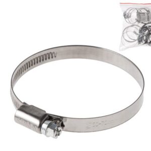 Хомут червячный 50-70 мм, нерж.сталь (W2) (25 шт в пакете) STARFIX