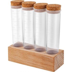 Набор для специй 4 шт, Rosemary, на деревянной подставке, натуральный, SUGAR&SPICE