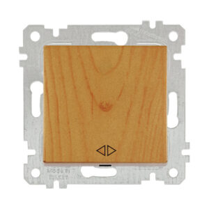 Выключатель промежуточный многопозиционный (скрытый, без рамки, пруж. зажим) дуб, RITA, MUTLUSAN