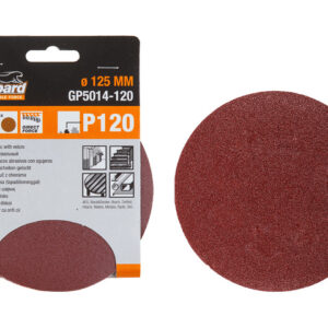 Шлифлист 125мм круг Р60 5шт. GEPARD (GP5014-60)
