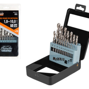 Набор сверл по мет. 19шт 1-10мм HSS GEPARD