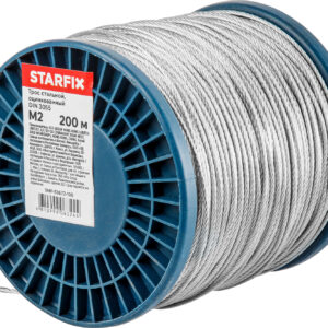 Трос стальной, оцинк. М2 DIN 3055 (бухта 200 м) STARFIX