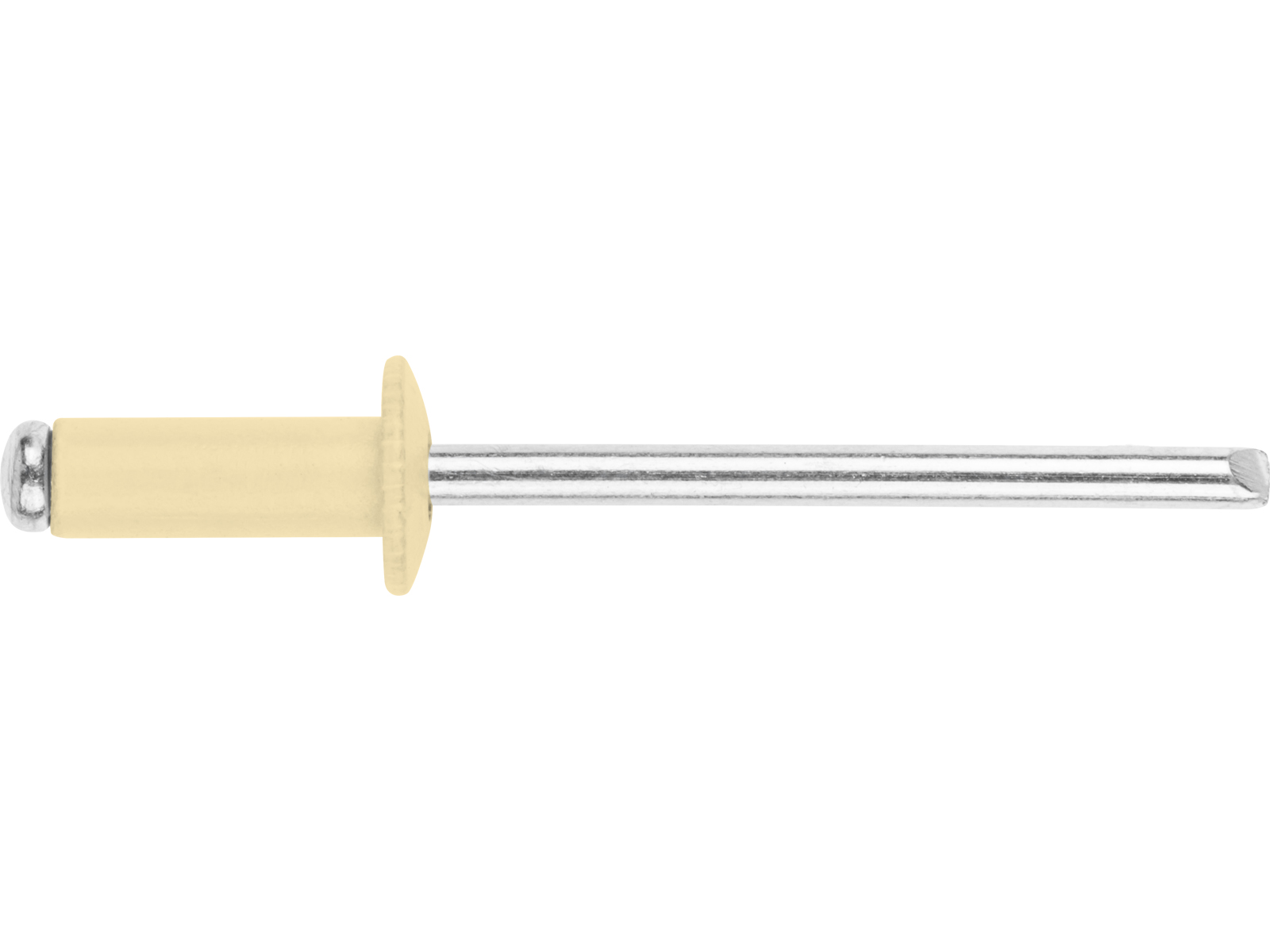 Заклепка вытяжная 4.0х10 мм алюминий/сталь, RAL 1014 (200 шт в пласт. конт.) STARFIX