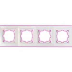 Рамка 4-местная белая, Уют, BYLECTRICA