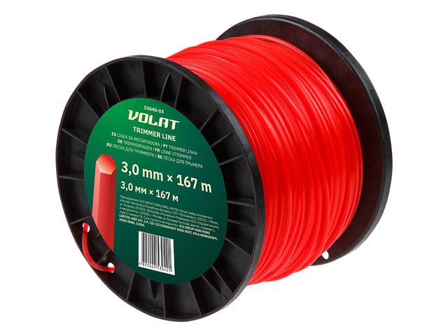 Леска ф 3.0 мм х 167 м шестигр. сеч. ВОЛАТ
