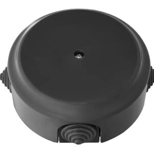 Коробка монтажная КМ-449 черная, Ретро, BYLECTRICA