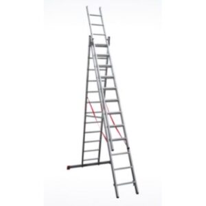Лестница алюм. 3-х секц. 309/796/328 см 3х12 ступ. 20,2кг  NV3230 Новая Высота