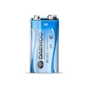 Батарейка 6F22 9V солевая крона DAEWOO Heavy Duty