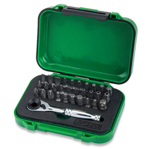 Набор бит 1/4" 31шт. с трещоткой TOPTUL