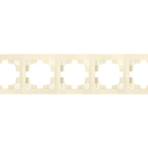 Рамка 5-местная бежевая, Стиль, BYLECTRICA