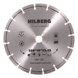 Алмазный круг 230х22,23 мм по ж/бетону Hard Materials HILBERG