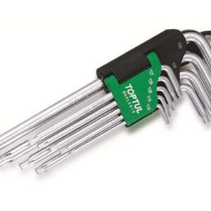 Набор ключей Torx T10-Т50 9шт с отверстием длинных TOPTUL