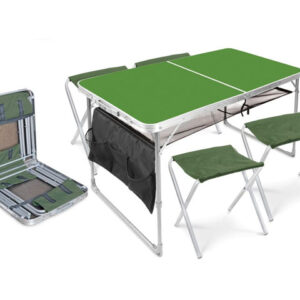 Набор складной стол влагостойкий и 4 стула, NIKA