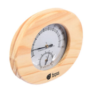 Термометр для бани и сауны с гигрометром 16х14х3 см, "Банные штучки"