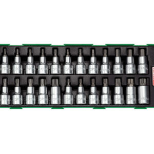 Набор-сет головок с насадкой 24предм. TOPTU