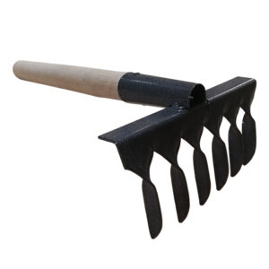 Грабли малые витые 5 зуб. с дер.черенком 370мм