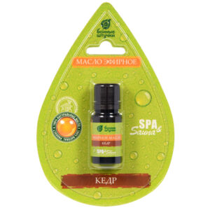 Эфирное масло "Кедр", 10 мл, в блистере в форме капли, "Банные штучки"