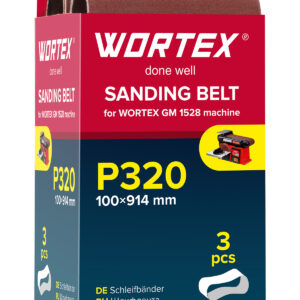 Шлифлента 100x914 мм P320 бесконечная 3 шт. для станка WORTEX GM 1528
