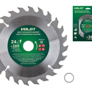 Диск пильный 160х20/16 мм 24 зуб. по дереву ВОЛАТ