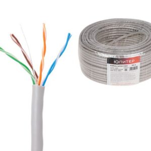 Кабель витая пара U/UTP Cat5E 4х2х24AWG (0.51мм) 50м, медь, внутр. (ПВХ) Юпитер