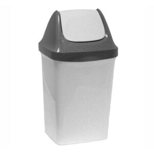 Контейнер для мусора СВИНГ 9л (мраморный) IDEA