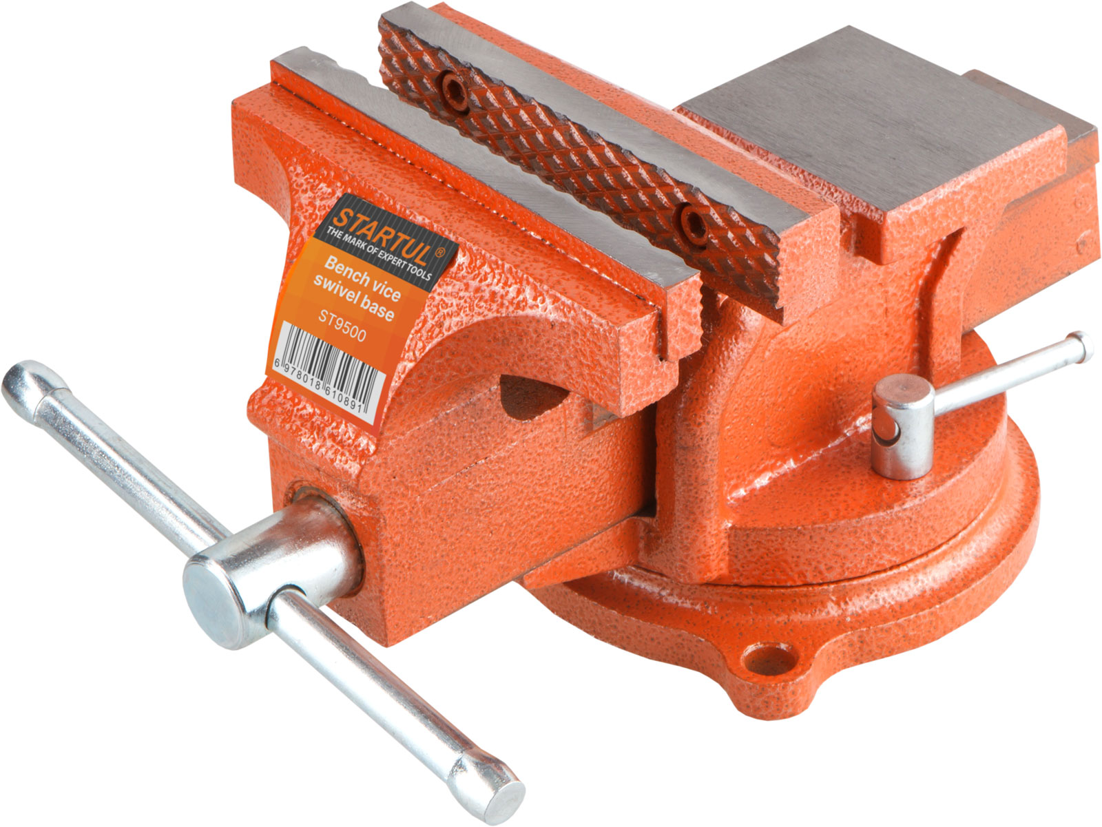 Тиски 125мм слесарные, поворотные STARTUL MASTER (ST9500-125)
