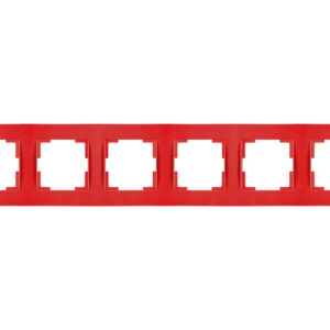 Рамка 6-ая горизонтальная красная, RITA, MUTLUSAN