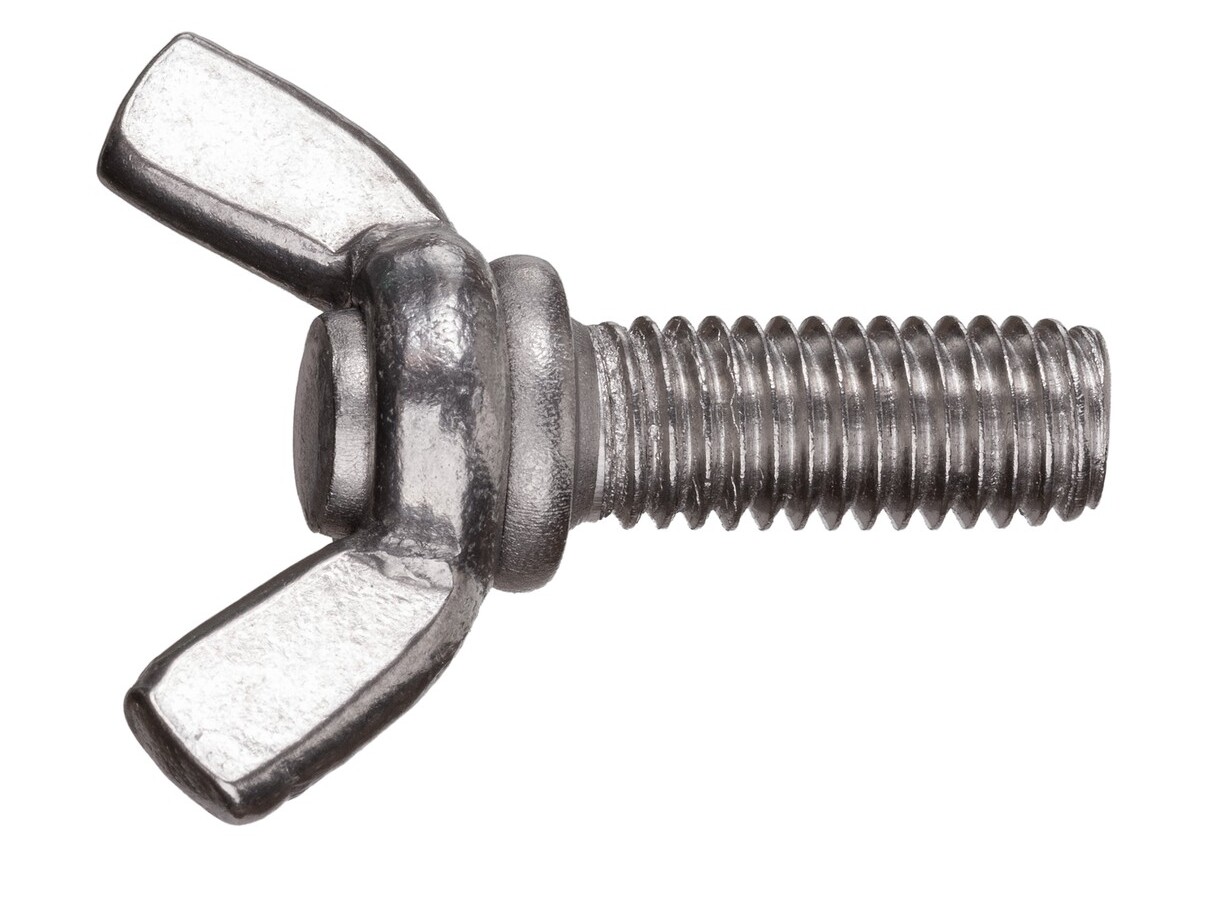 Винт М6х40 мм барашковый, нерж. сталь (А2) DIN 316 (50 шт в карт. уп.)