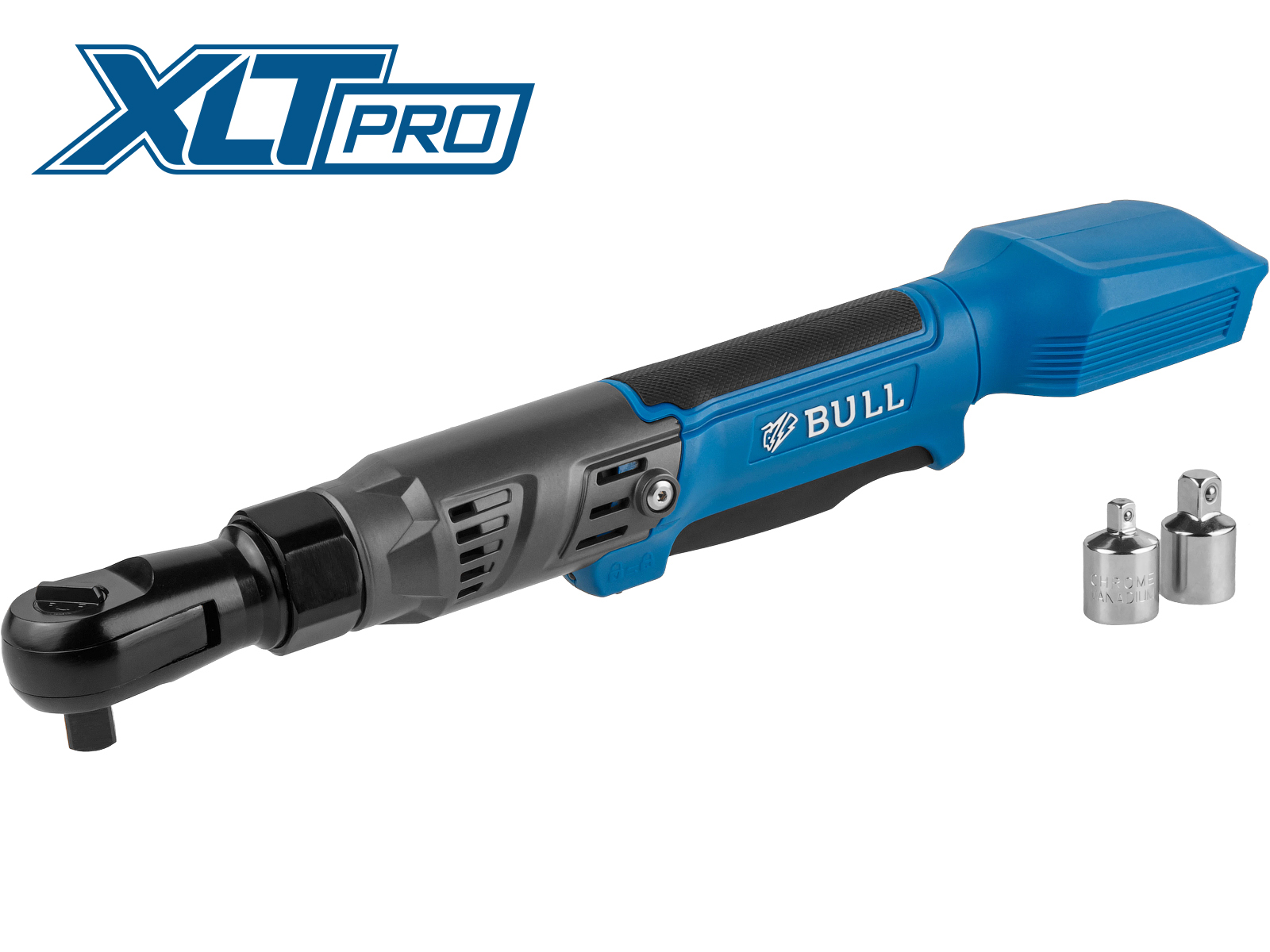 Аккум. угловая трещотка (гайковерт) BULL CRW 9020 в кор. XLTpro SOLO 90 Нм, 0-200 об/мин., LED