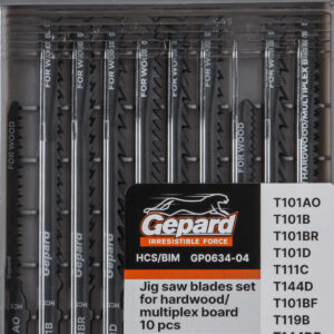 Набор пилок лобз. по дереву/ламинату 10шт. GEPARD (GP0634-04)