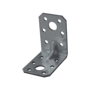 Уголок крепежный усиленный 35х50х50 мм 1.8 мм белый цинк STARFIX