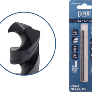 Сверло по металлу ц/х 4.2х43х75 мм HSS-Co Black EXPERT STARTUL