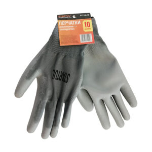 Перчатки нейлон, полиуретан. покрытие, 8 р-р, серые STARTUL