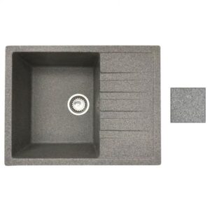 Мойка кухонная из искусственного камня BEST серый 640х500 мм, AV Engineering