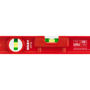 Уровень 250мм 2 глазка пластм. PTF25 (SOLA)