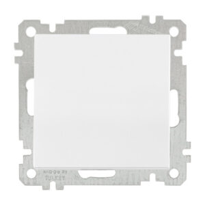 Выключатель 1-клав. (скрытый, без рамки, винт. зажим) белый, DARIA, MUTLUSAN