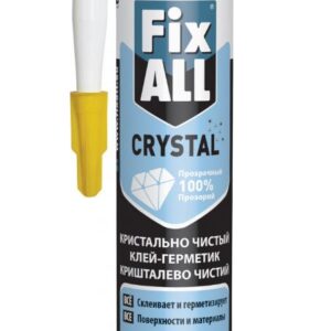 Клей-герметик гибрид."Soudal" Fix All Crystal прозрачный 290 мл