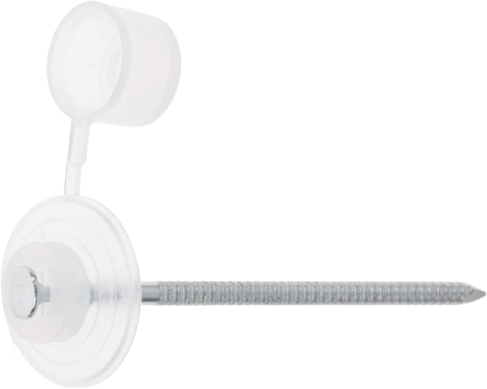 Гвоздь кровельный 2.8х70 мм с пласт. шляпкой, бесцветный (100 шт в пласт. конт.) STARFIX