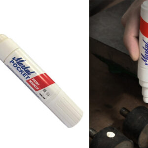 Маркер промышл. перманентный на основе жидк. краски MARKAL POCKET БЕЛЫЙ