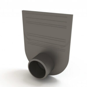 Заглушка-переходник для лотков пластиковых Стандарт 100.95, 100.125 и 100.175 (черный), Ecoteck, РБ