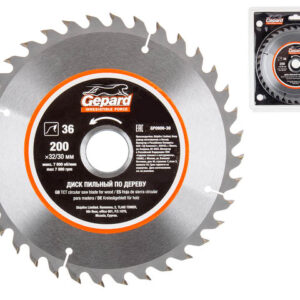 Диск пильный 200х32/30 мм 36 зуб. по дереву GEPARD