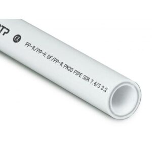Труба ПП стекловолокно 25х3,5 PN20 бел. 2м РТП
