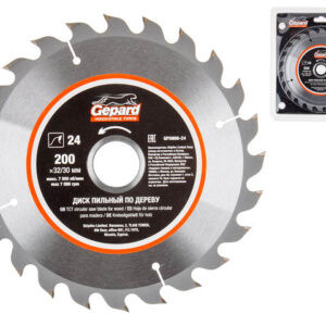 Диск пильный 200х32/30 мм 24 зуб. по дереву GEPARD