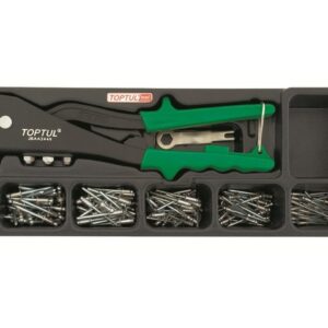 Набор-сет заклепочник + заклепки 3,2-4,8мм 136х364мм TOPTUL