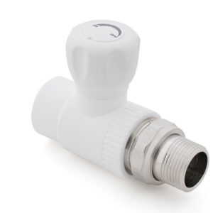 Кран шар. ПП для радиатора 25х3/4" прямой, бел. РТП