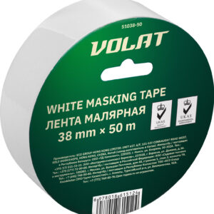 Лента малярная 38ммх50м белая ВОЛАТ