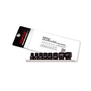 Набор головок ударн. 3/8" 8-19 мм 8 пр. на подвесе TOPTUL