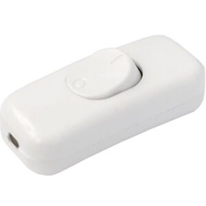 Выключатель на шнур 6А 250В белый, BYLECTRICA